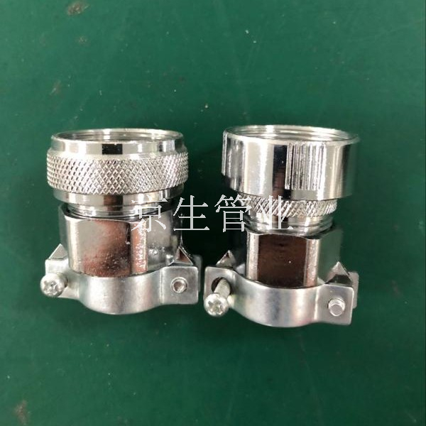 内丝接头 羊角滚花内牙接头 铠装内螺纹接头