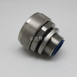 DPJ不锈钢端式滚花接头 不锈钢金属接头 不锈钢金属软管箱接头